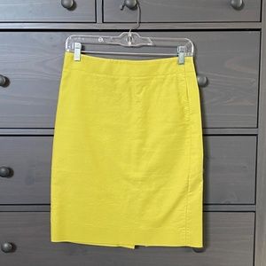 J.Crew Lime Green No.2 Pencil Skirt